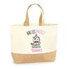 Tote Bag - PLANETEE - Garance Bas Les Pattes Unicorn - Printed France Jute - Large Capacity - Sturdy Handles