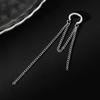 1/2Pcs Long Tassel Chain Ear Cuff Ear Clip Without Hole C Shape Earring For Women Cartilage Pearl Chain Clip Earrings Jewelry