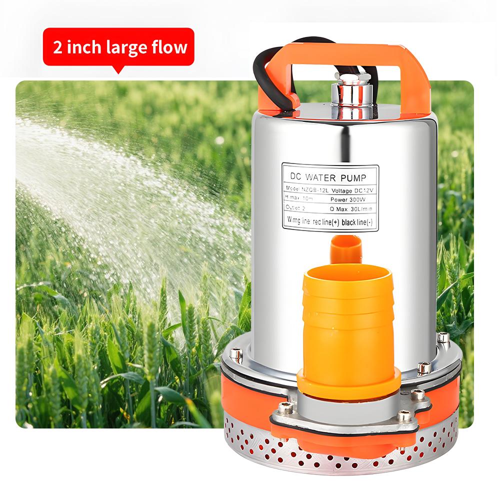 2 Inch DC Submersible Pumps Solar Water Pump 12V/24V High Head High Flow Solar Water Pump Home Vegetable Gardening Water Pump