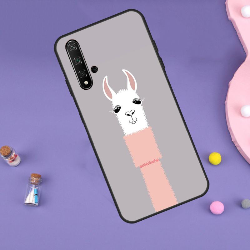 Cute Alpaca Donkey Case For Huawei Nova Y70 Y60 Y61 Y90 Y91 5T 9 10 SE 3i 8i 11i 11 Pro P20 P40 P30 Lite Cover