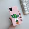 For Coque Vivo V20 Matte Silicon Case Cartoon Animals Cute Cat Pets Cactus Phone Back Cover For Vivo V20 V2025 V 20 VivoV20 Case