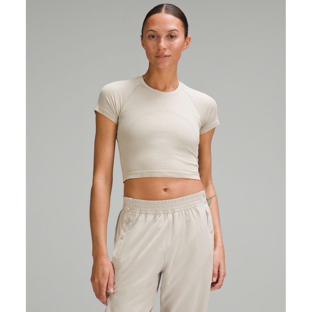 

Lululemon Рубашка Swiftly Tech Cropped с коротким рукавом 2.0 Mojave Tan Mojave Tan 2