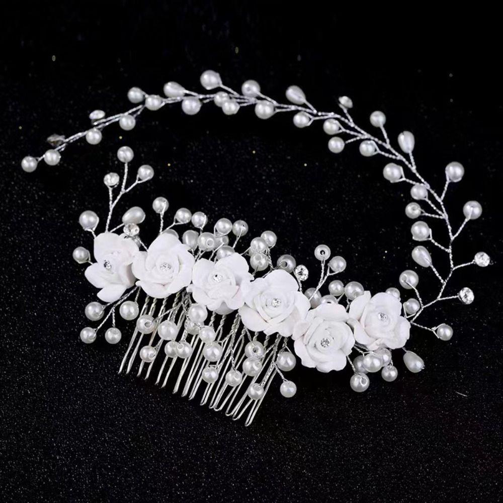 Handmade Bridal Headdress Exquisite Wedding Headwear Elegant Bridal Headwear  Hair Accessories