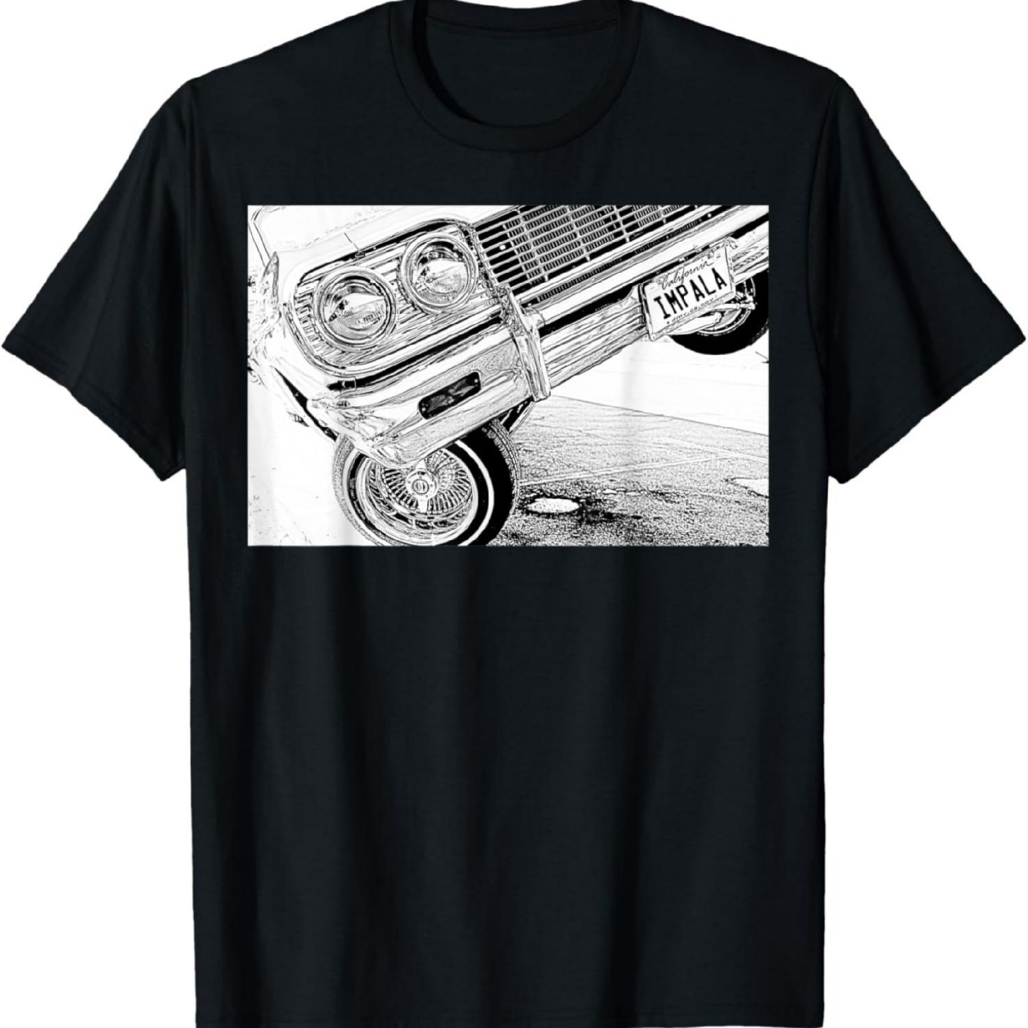Футболка с принтом Lowrider 64 Impala 3 Wheel Close Up S