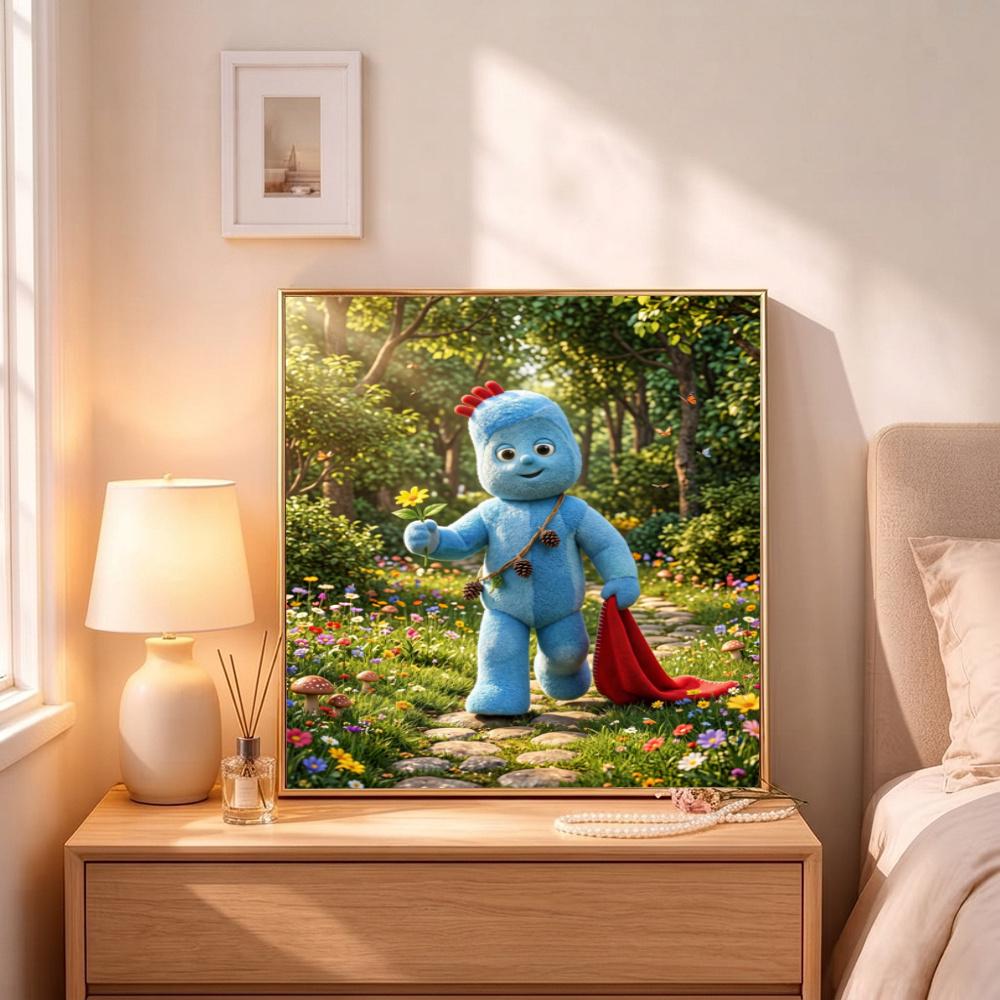In the Night Garden Colorful Characters Forest 5D Diy Diamond Painting Round Diamond Mosaic Suitable For Beginners Diamond Painting Rhinestones Gift F