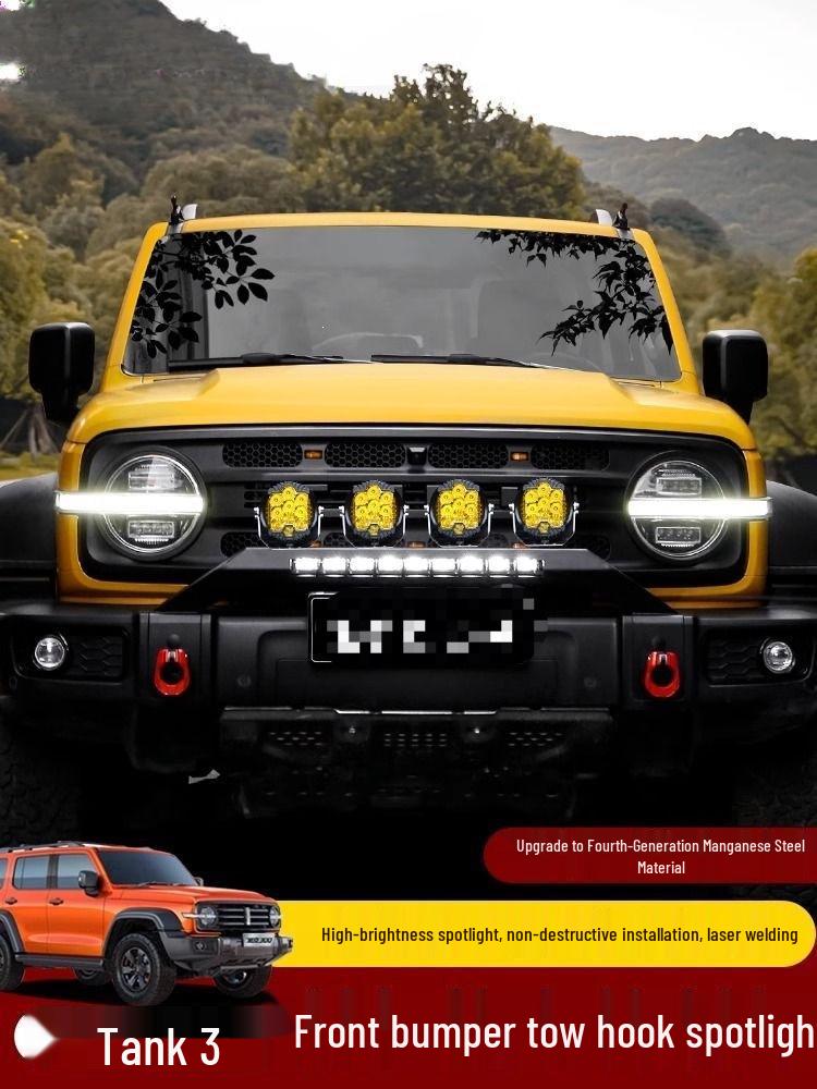 Tank 300 Front Bumper LED Spotlight Bracket Bull Bar Guard