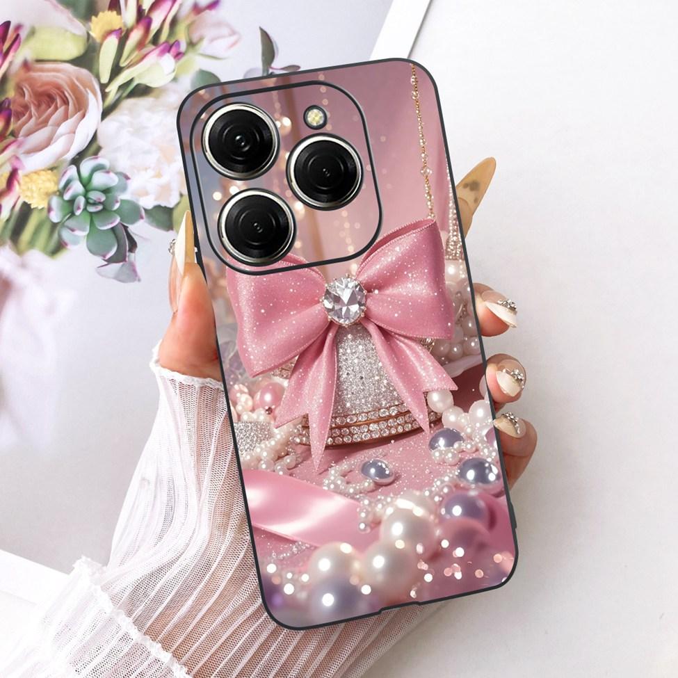 Case For Tecno Spark 20 Pro Cover KJ6 Cute Cat Fashion Butterfly Painted Casing For Techno Spark 20 Pro Bumper