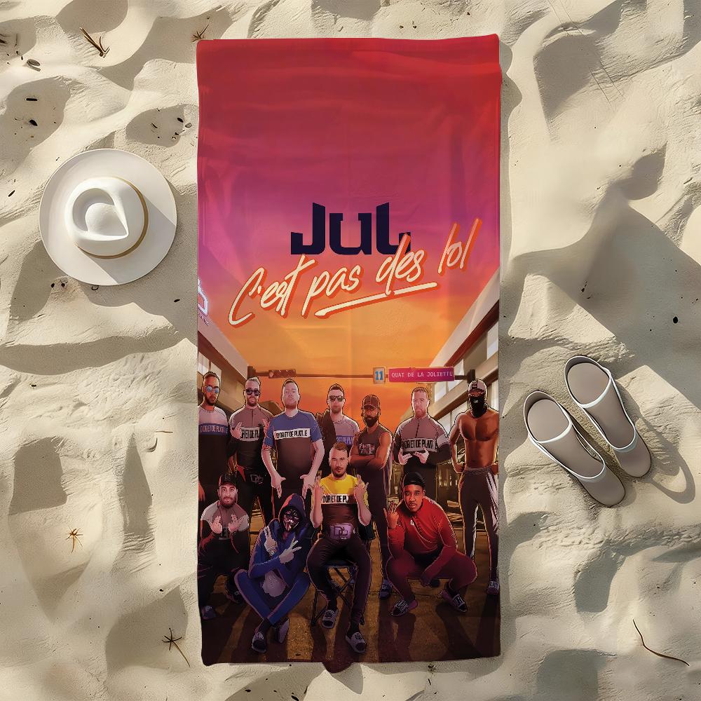 Hot French Rapper Jul D&P a vie Towel For Swim Yoga Gym Quick Drying Soft and skin-friendly Beach Towels All-Season W40*H60(CM)