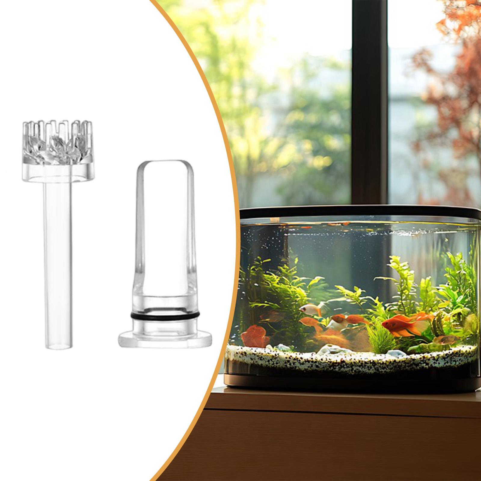 

Aquarium Skimmer Lightweight Glass Aquarium Filter, Oil Film Removal Tool, with Flow Control Valve for Inflow, Outflow Tube 12mm