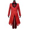 Hazbin Cosplay Hotel ALASTOR Dust Angel Uniformní Cosplay Kostým Muži Ženy Halloween Kostým Celá sada
