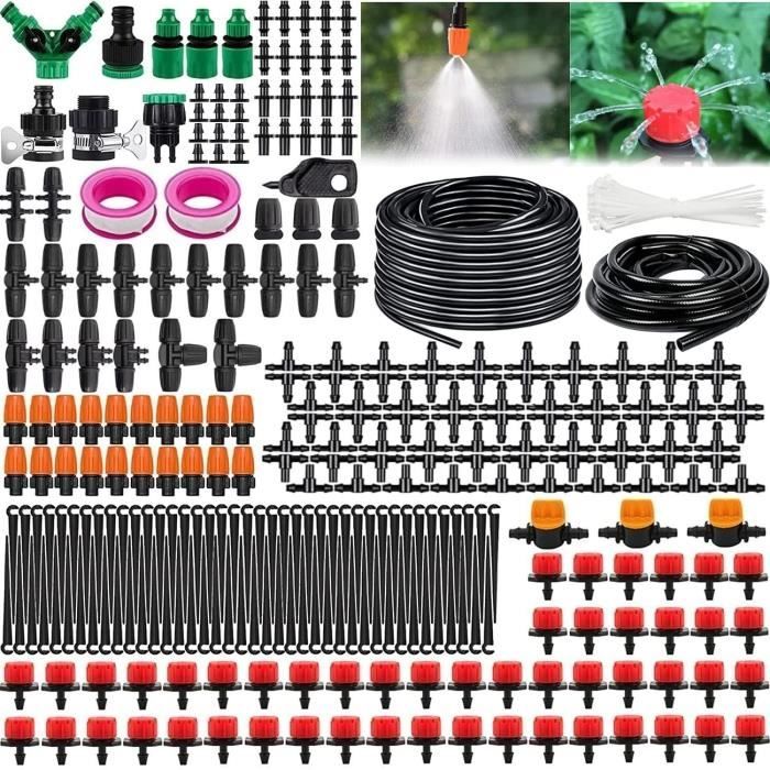 Kit D'irrigation Automatique - XINGGANG - 340 Pièces - Installation Facile - Protection anti-UV