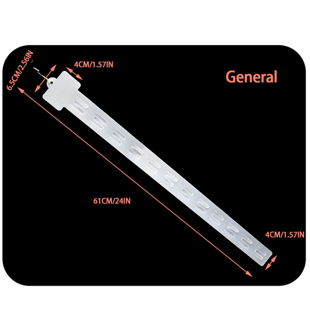 10PCS Plastic Snack Hanging Strips Store Snacks Display Hanger with Hooks Supermarket Rack Merchandising Storage Clip Strip