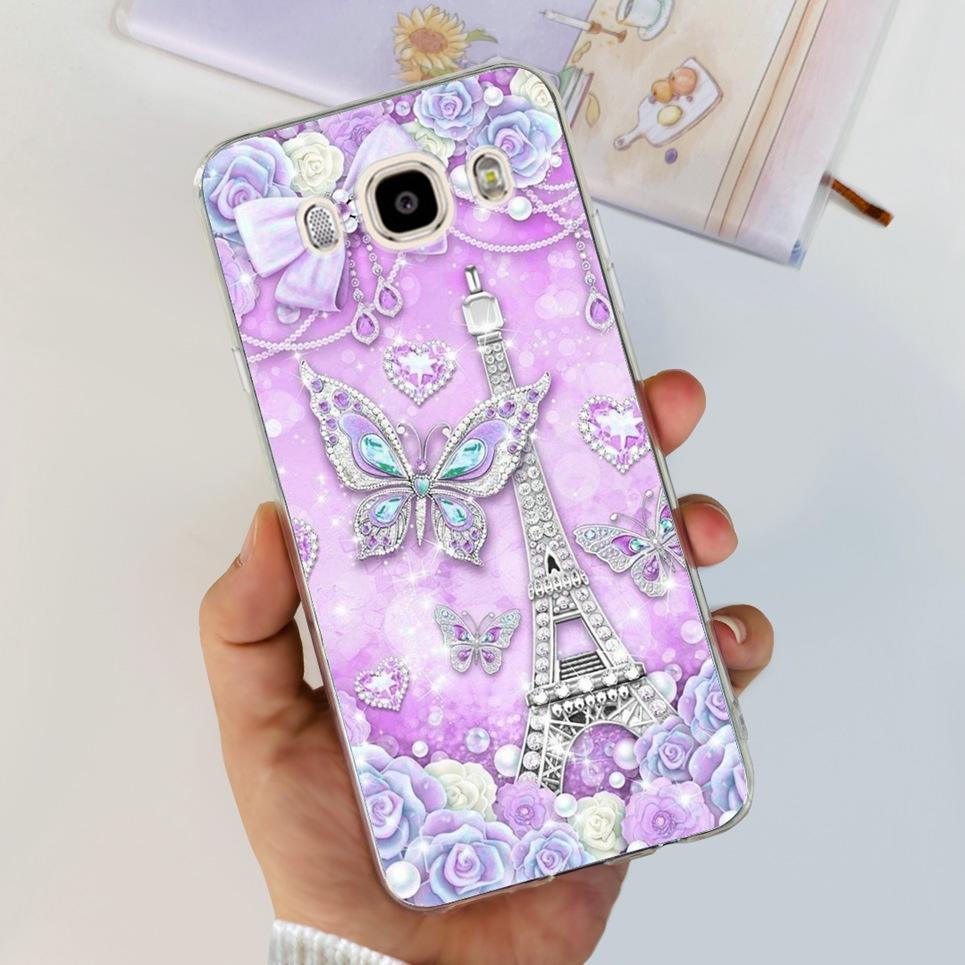 For Samsung Galaxy J5 2016 J7 2016 Phone Case Smiling Astronaut Painting Clear Housing On Samsung J7 2016 J 5 7 Galaxy Bumper