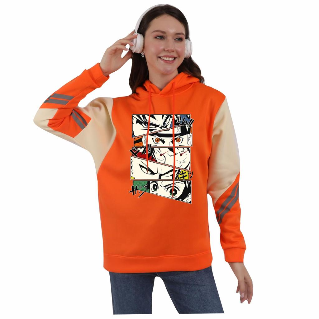 Demon Slayer Anime Mode Lässiges Kapuzensweatshirt für Männer und Frauen