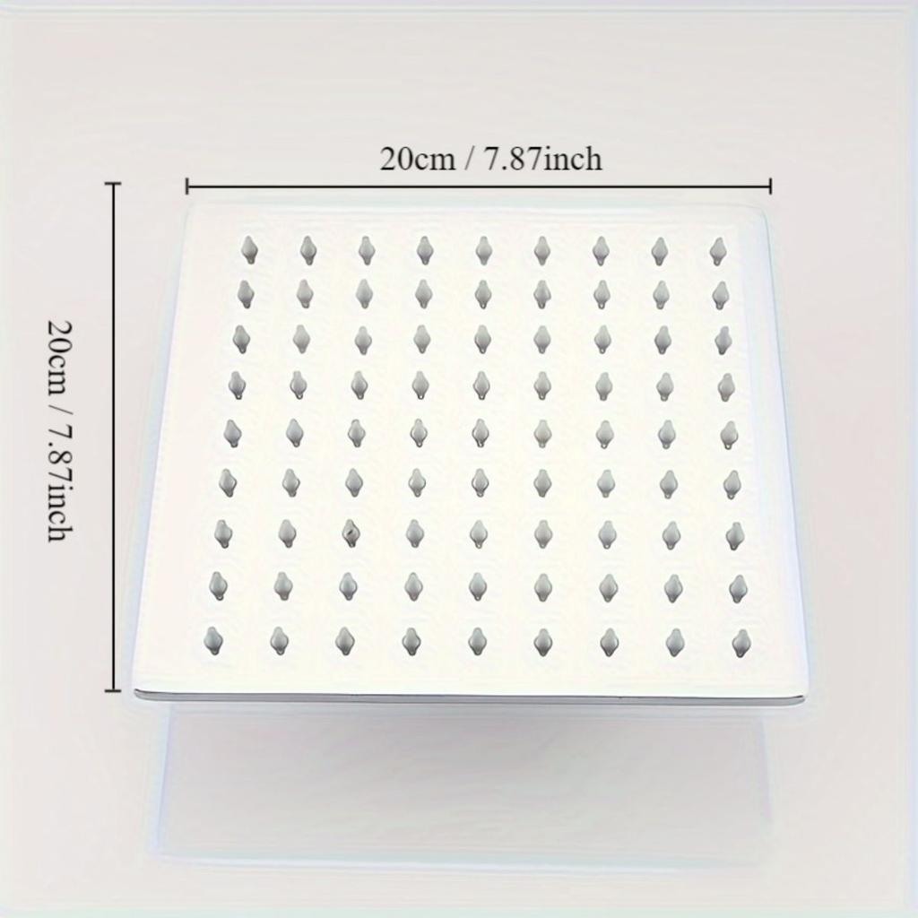 Xiaomi 1pc 8inch Rain Shower Head 304 Stainless Steel Square Top Spray Ultra-Thin High-Pressure Easy Install for Bathroom
