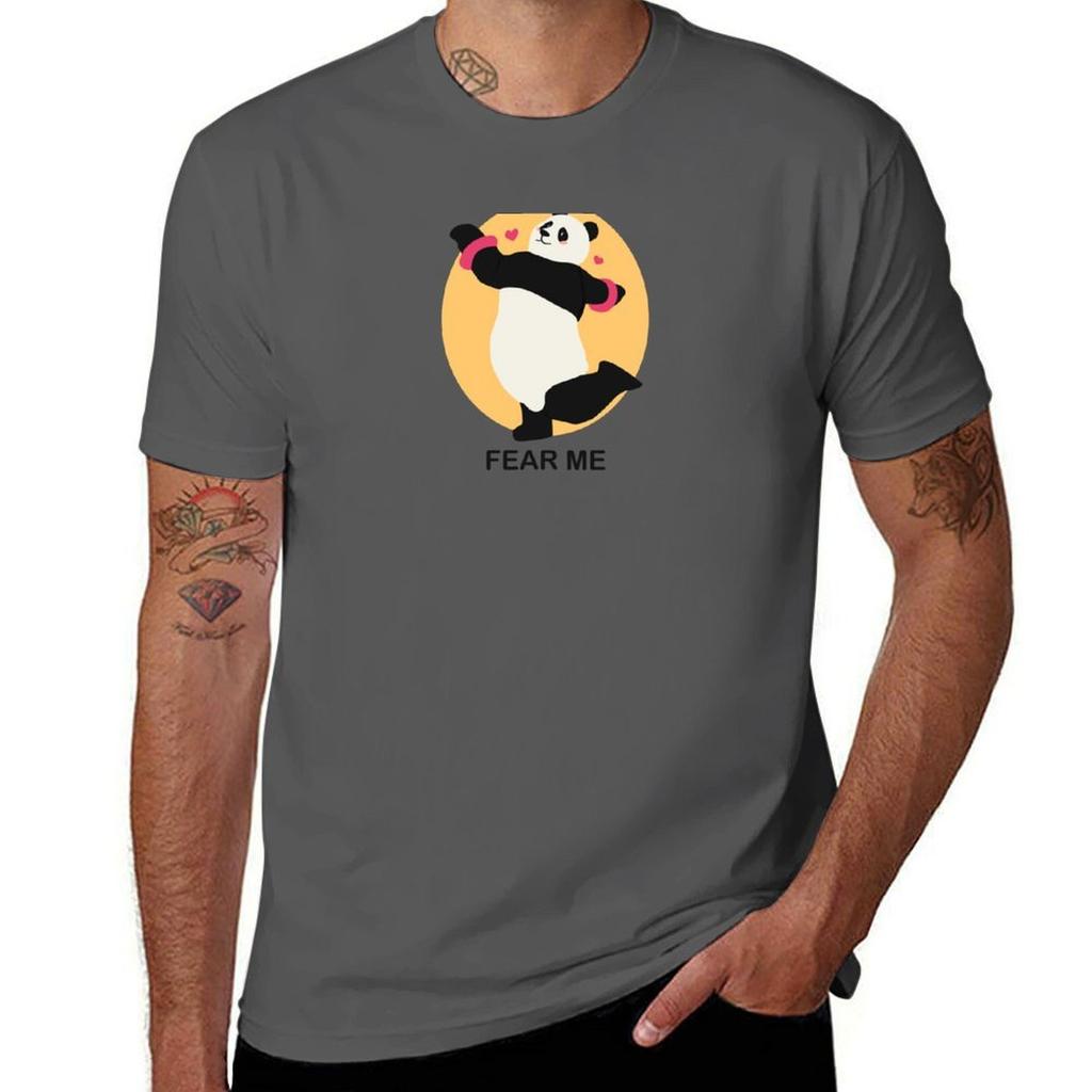 Panda Tshirt Basic Simple Design Short Sleeve Shirt