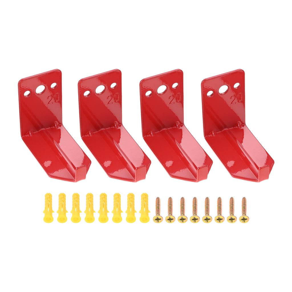 4pcs Iron Heavy Duty Wall Mounted Bracket for Extinguisher Universal Holder Wall Hook with Screws for Home Office Hardware