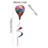 Hot Air Balloon Wind Spinner Rainbow Windmill Ornament Wind Twister Outdoor Spiral Windmill for Home Garden Lawn Decor