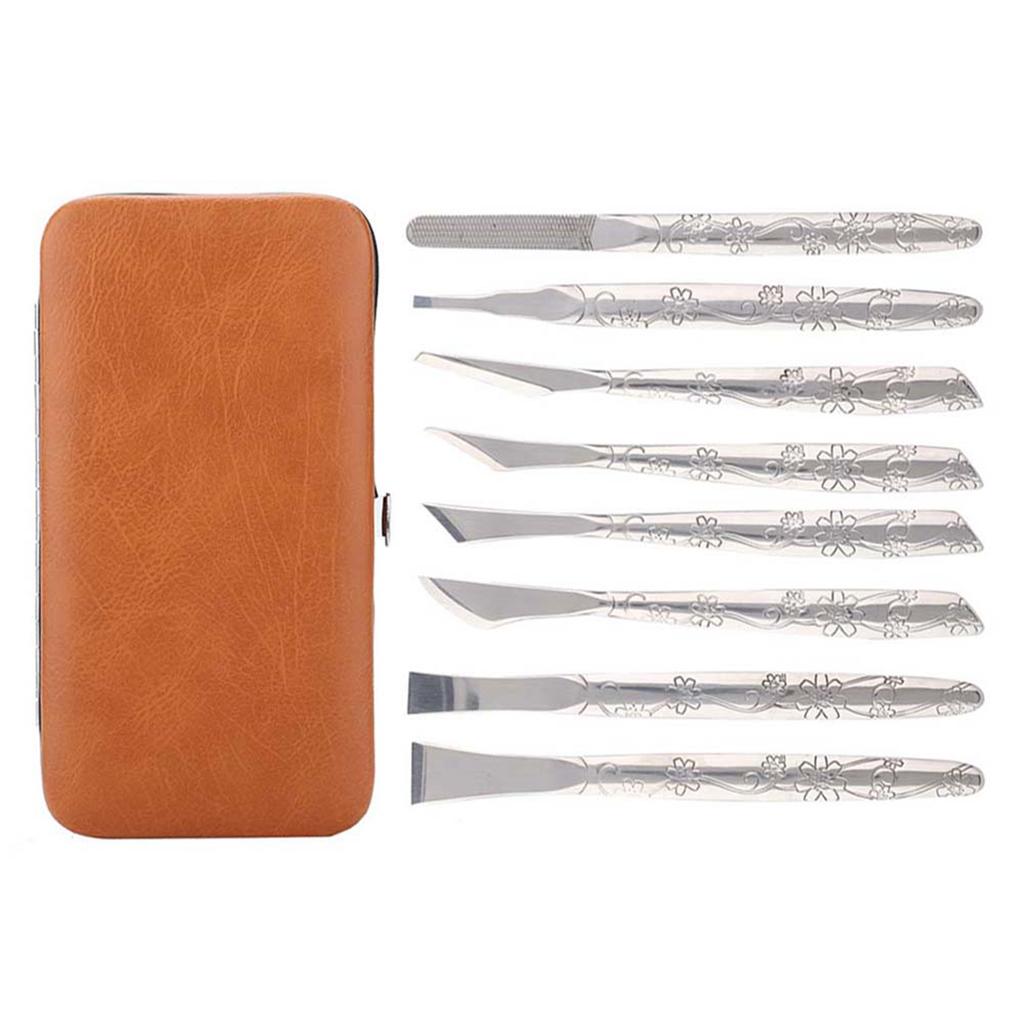 8pcs Stainless Steel Foot File Dead Skin Horny Remover Foot Callus Shaver Pedicure Tool Set