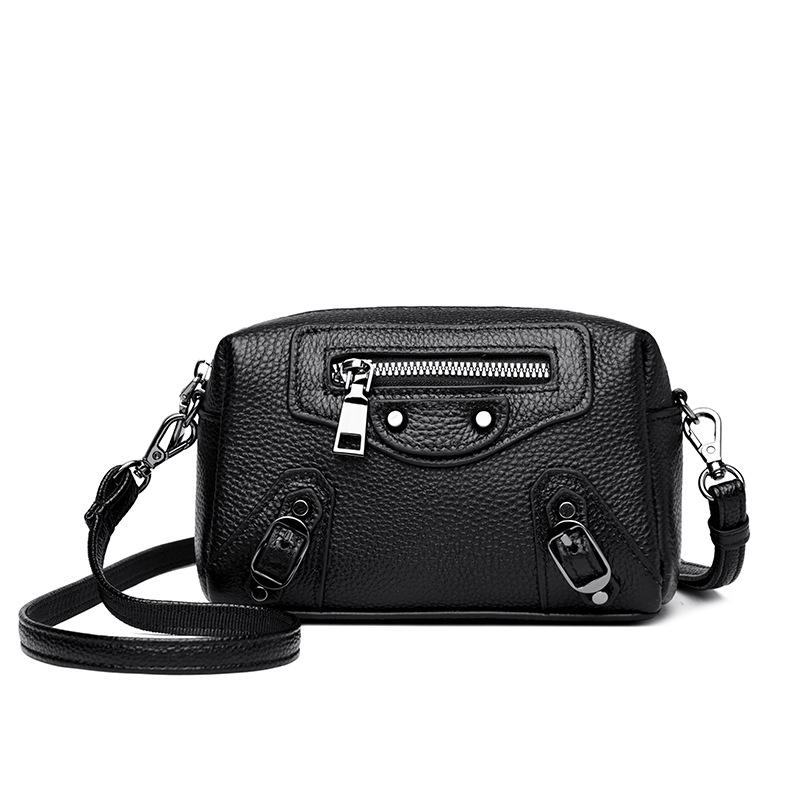 Leather women's bag new fashion shoulder bag women's high-end camera bag crossbody first-layer cowhide bag