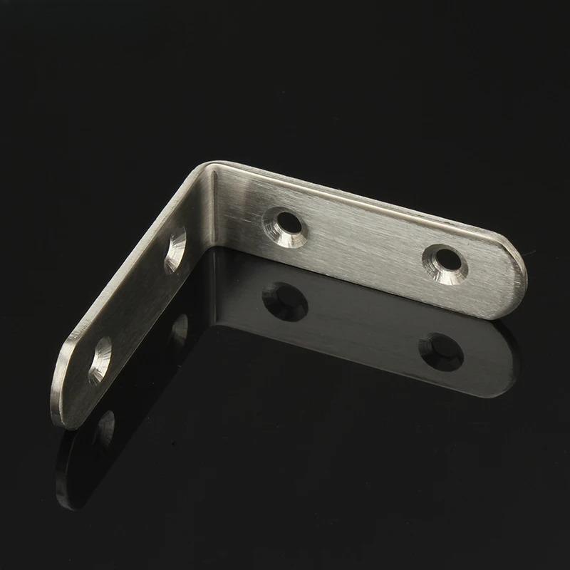 Angle Stainless Steel Corner Brackets Glass Fasteners Protector Nine Size Corner Stand Supporting Furniture Hardware