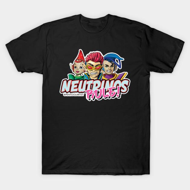 

Men Black Print T-shirt Neutrinos Rule! No-Cut Transfer Paper Print Cotton Tshirt M чёрный