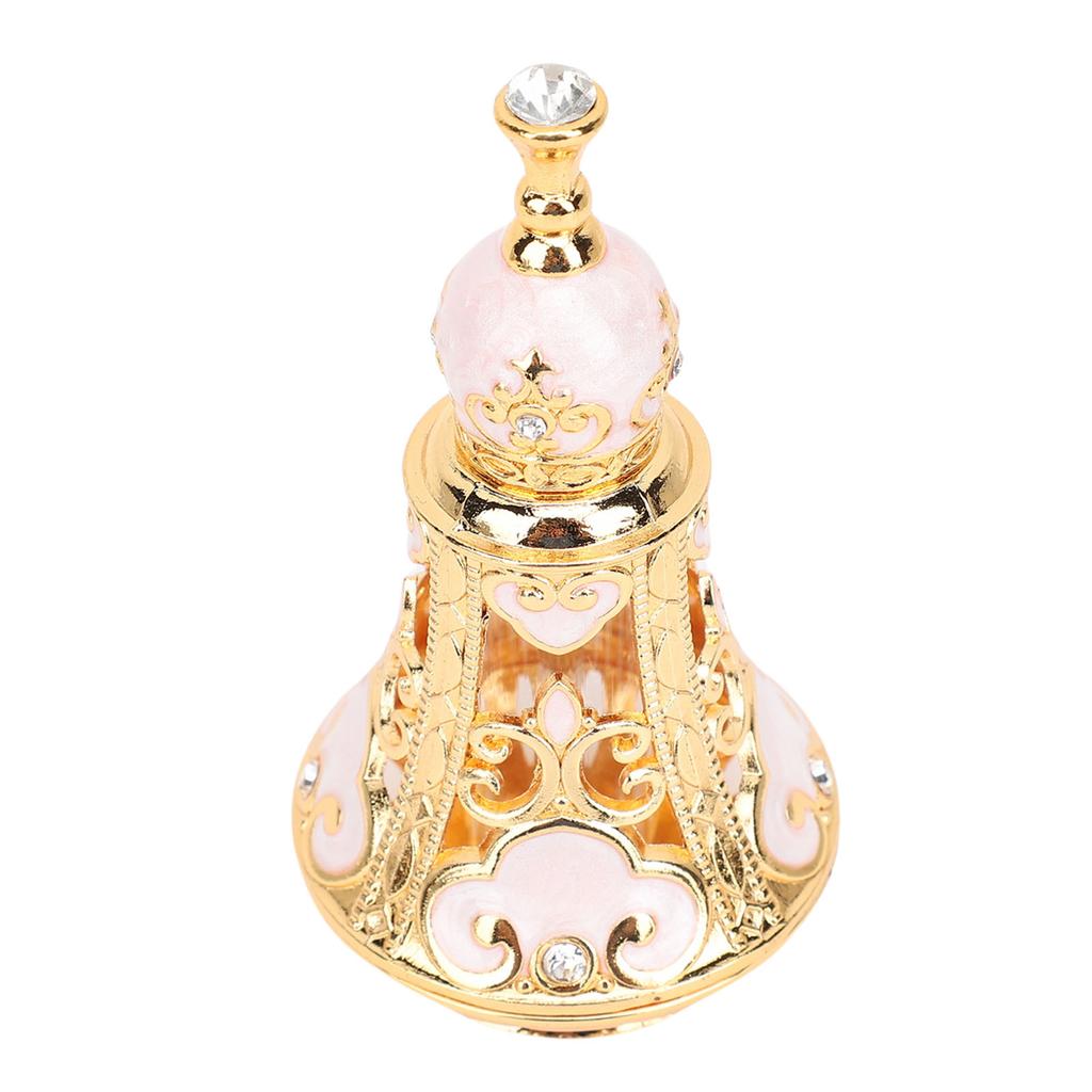 Vintage Perfume Bottle Reusable Zinc Alloy Middle Eastern Hollow Out Sealed Liquid Bottle