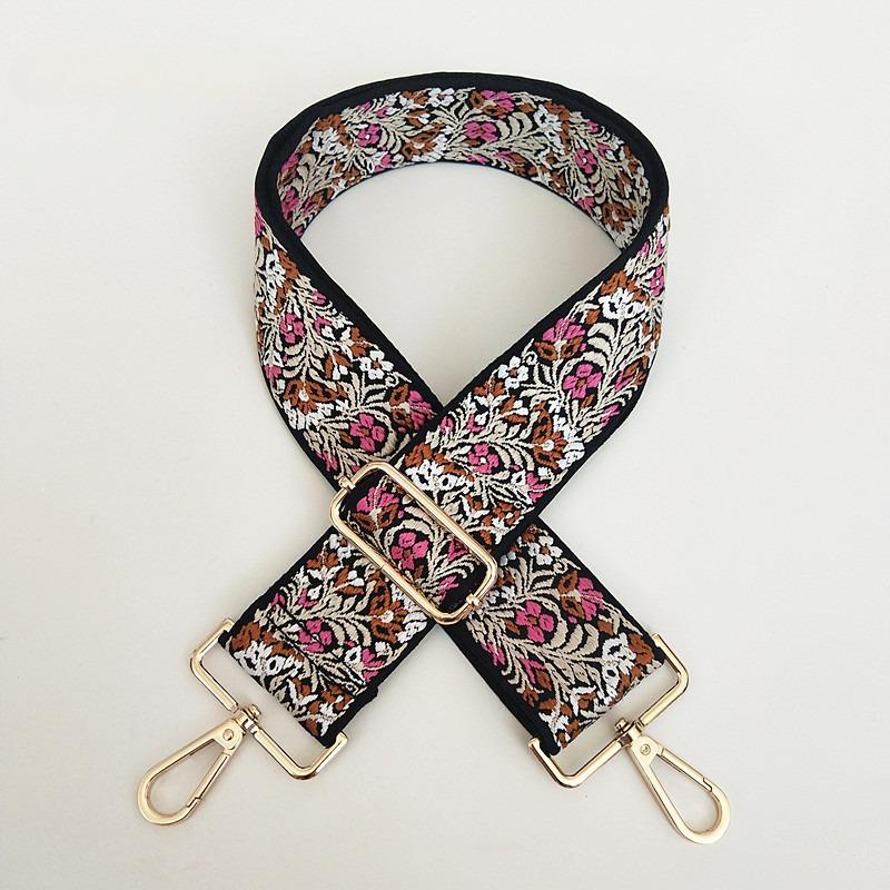 

Women s Bag Accessories Color Embroidery Wide Bag Strap One Shoulder Oblique Span Broadband Sub Fashion Versatile Bag Strap