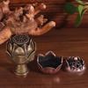 Alloy Lotus Incense Burner Lotus Incense Censer Archaic Copper Sandalwood House Furnishings Home Office Decoration