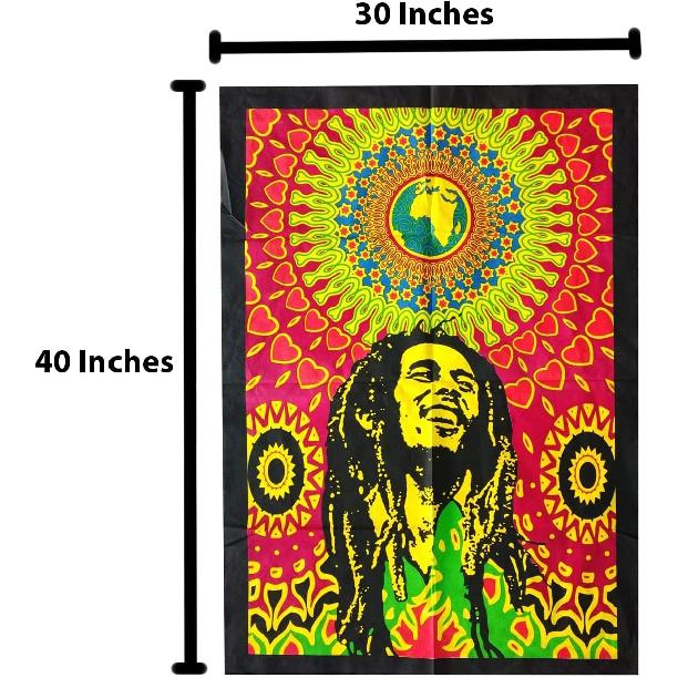 Rastogi Handicrafts Cotton Tapestry Indian Goddess Indian Deity 40" X 30" Poster Size Tapestry