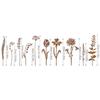 Outdoor Garden Metal Flowers Set of 10 with Rustic Finish Perfect for Enhancing Lawns Pathways and Pot Plant Displays