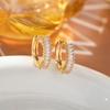 Elegant European & American Style Zirconia Hoop Ear Cuffs for Women