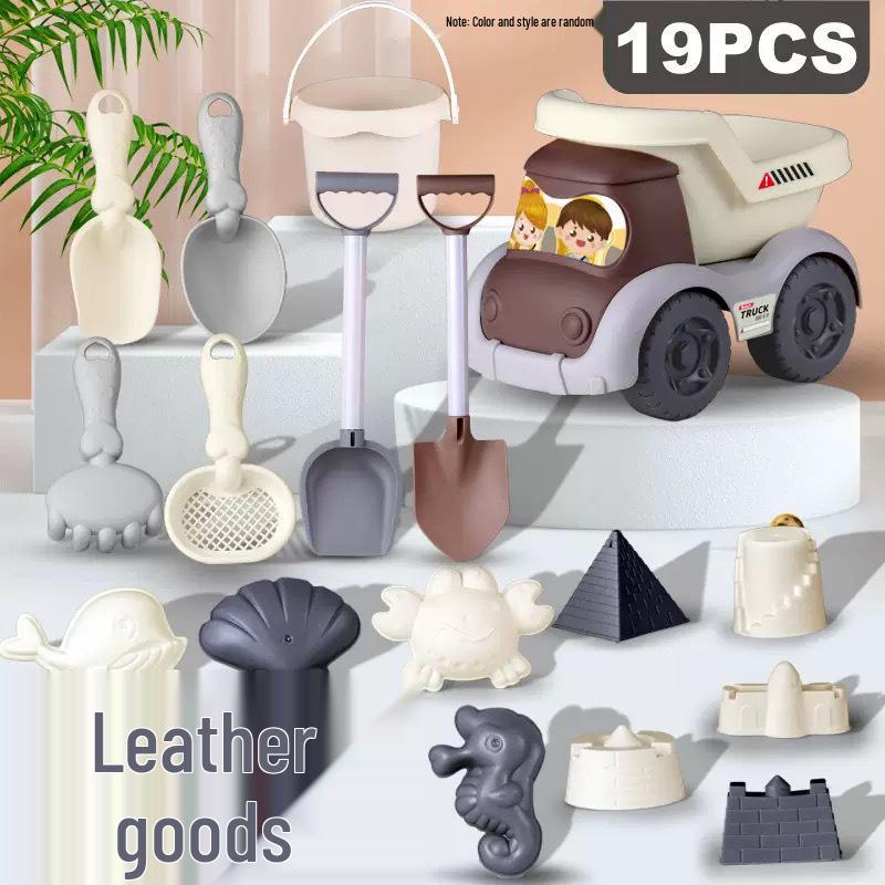 Interactive Educational Beach Toy Set: Ocean Sand Molds, Sprinkler, Shovel, Sand Timer, and Water Play Kit