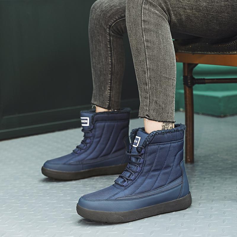 Staubdichte wasserdichte Damen-Schneestiefel, rutschfeste High-Top-Stiefel, Damen-Baumwoll-Stiefeletten, Herren-Winter-Schneestiefel