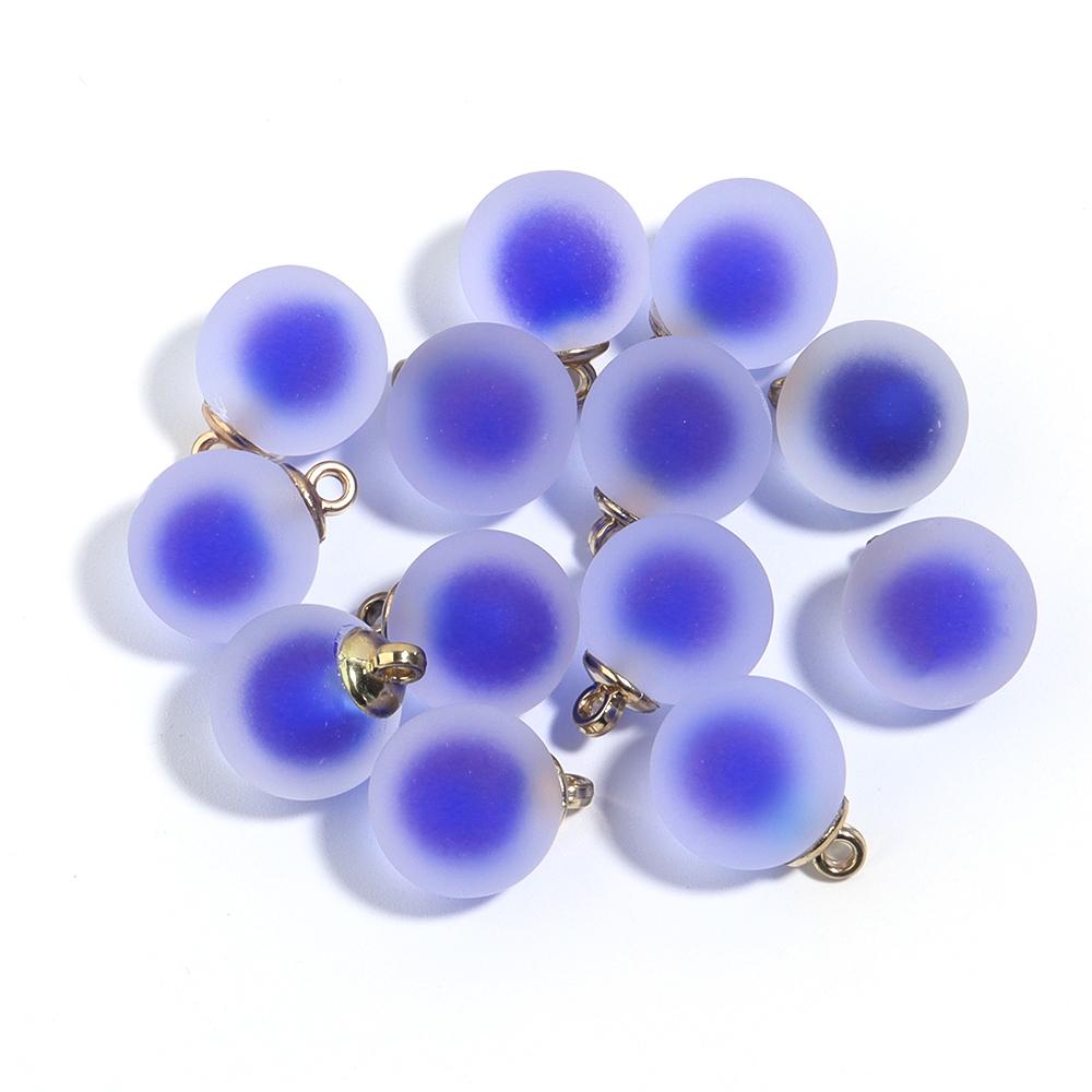 10Pcs Acrylic Frosted Colorful Heart Charms Round Charms For Jewelry Making DIY Bracelet Necklace Earrings Pendants Accessories