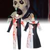 Creepy Summer Horror Movie Clown Cosplay Outfit For Halloween And Events