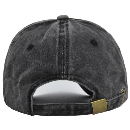 Unisex-Baseballkappe, Stickerei, verwaschen, Used-Look, lange Krempe, verstellbares Loch für Pferdeschwanz, UV-Schutz, Sonnenschutz, leichte Schirmmütze für Erwachsene im Freien