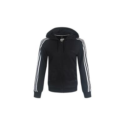 Essential 3-Stripes Zip Hoodie Women Jackets Black GL6053