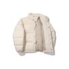 FILA Down Jackets Unisex White Stand Collar Thickened Puffer Jacket FS2DJE4801X-CRM