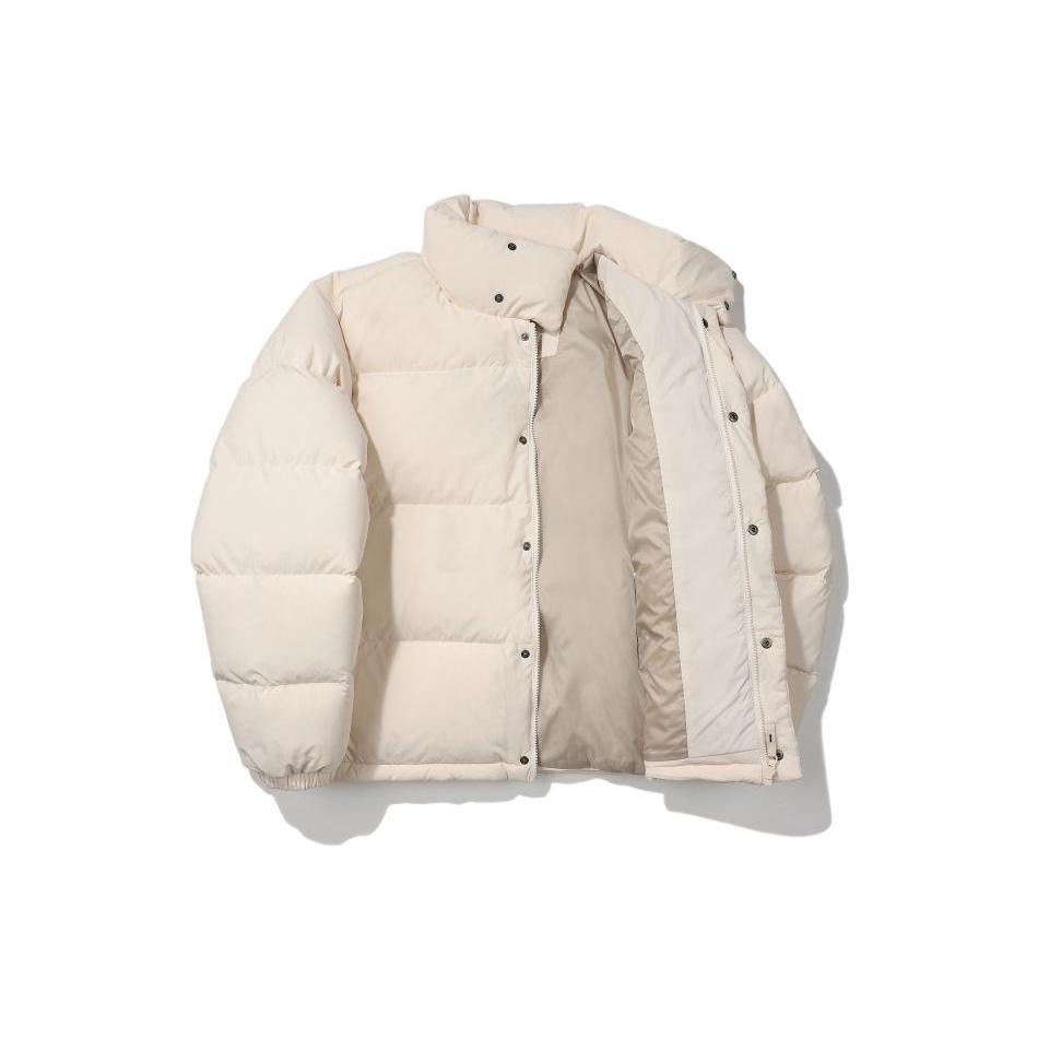 FILA Down Jackets Unisex White Stand Collar Thickened Puffer Jacket FS2DJE4801X-CRM