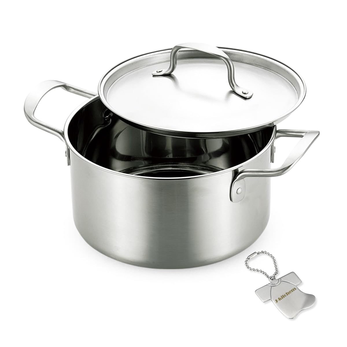 

20cm with Original Tag J-kitchens Deep, Rust-Resistant, Gas/Induction Compatible,