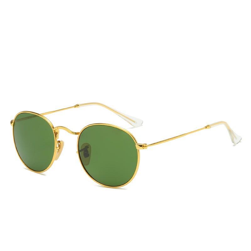 Fashion 3447 Glass Sunglasses Jelly Sunglasses Round Colorful Sunglasses Hipster Personality