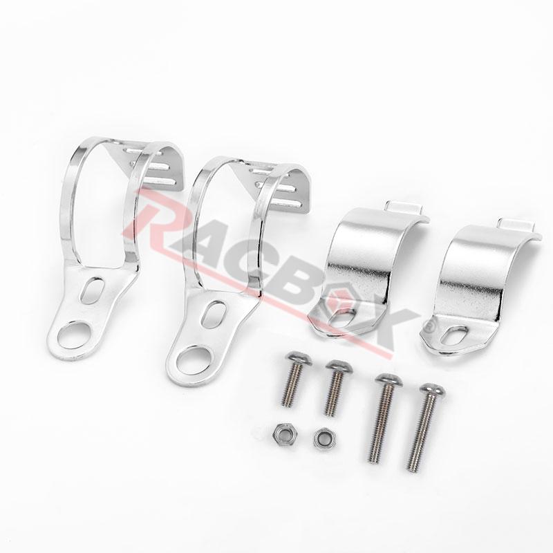 Metal 35-50mm Front Fork Clamp Left Right Motorcycle Turn Signal Lights Mount Fixed Bracket for Sport Chopper Street Custom Bike