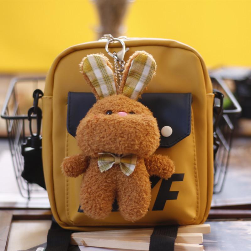 Ins Mädchenherz Niedlich Super Niedlich Kleiner Hase Anhänger Plüschpuppe Bär Tasche Anhänger Schlüsselanhänger Frauen