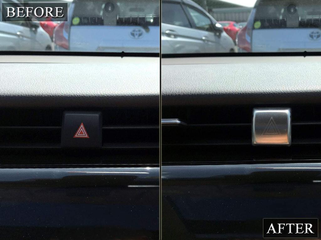 BRIGHTZ Camry AXVH70 Stainless Steel Hazard Switch Cover Interior Panel AXVH H70 70 30907 [INT-ETC-178]