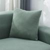 Elastic Velvet Square Lumbar Cushion Cover, 40x40 cm, Removable & Washable for All Seasons