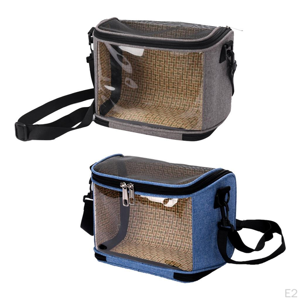 Bag Portable Bird Parrot Carrier Transparent Travel Cage, Shoulder