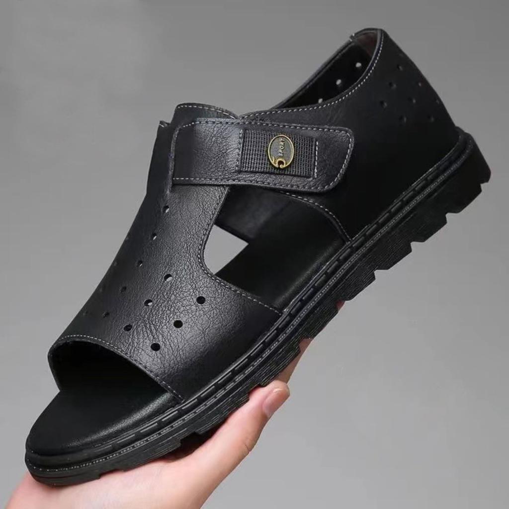 Sandals, Breathable, Men's, Beach Shoes, Soft Soles, Wear-resistant, Casual Shoes, Anti-skid, Roman Sandals