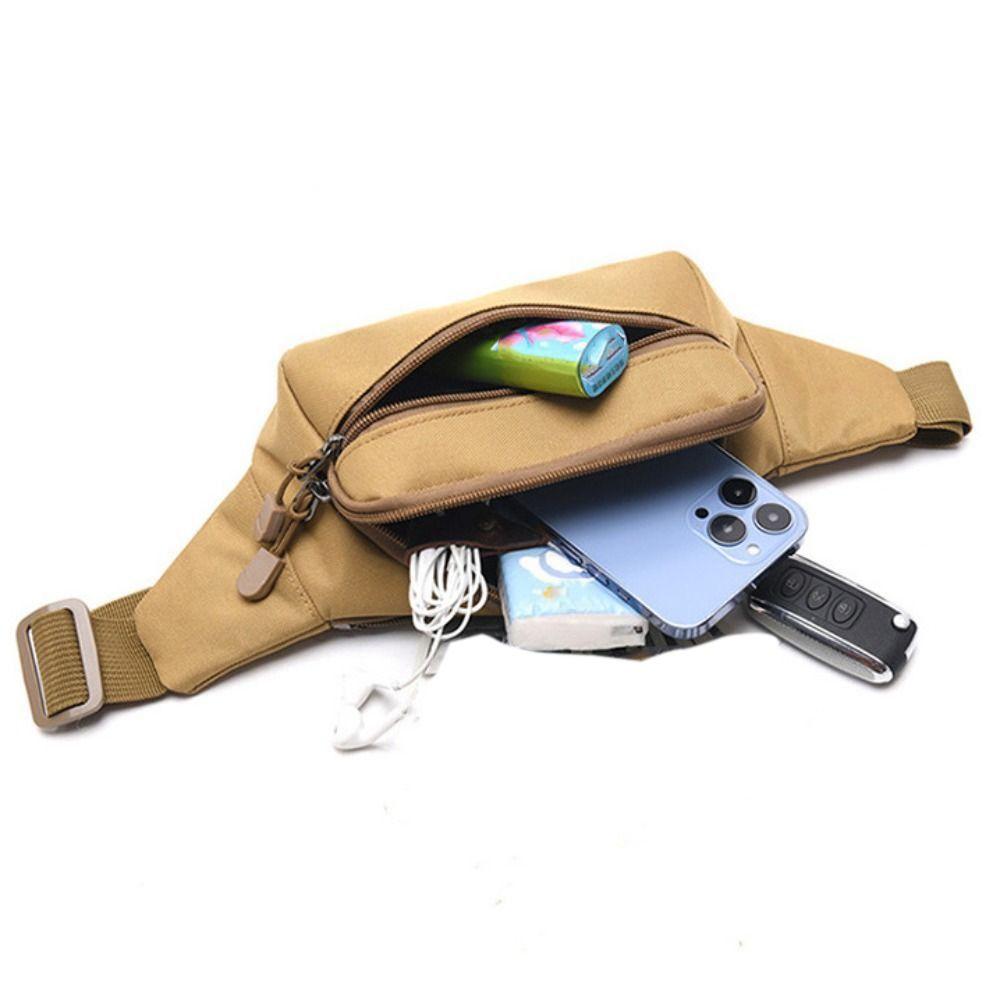 Adjustable Men Chest Bag Large Capacity Running Fanny Pack Fashion Crossbody Bag  Outdoor Sports