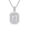 2026 Colored Treasure Ice Flower Cut No Matter Brand Necklace Super Flash High Carbon Diamond Plated Real Gold Pendant